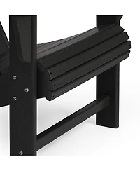 WestinTrends 7-Piece Hdpe Outdoor Patio Furniture Adirondack Conversation Set