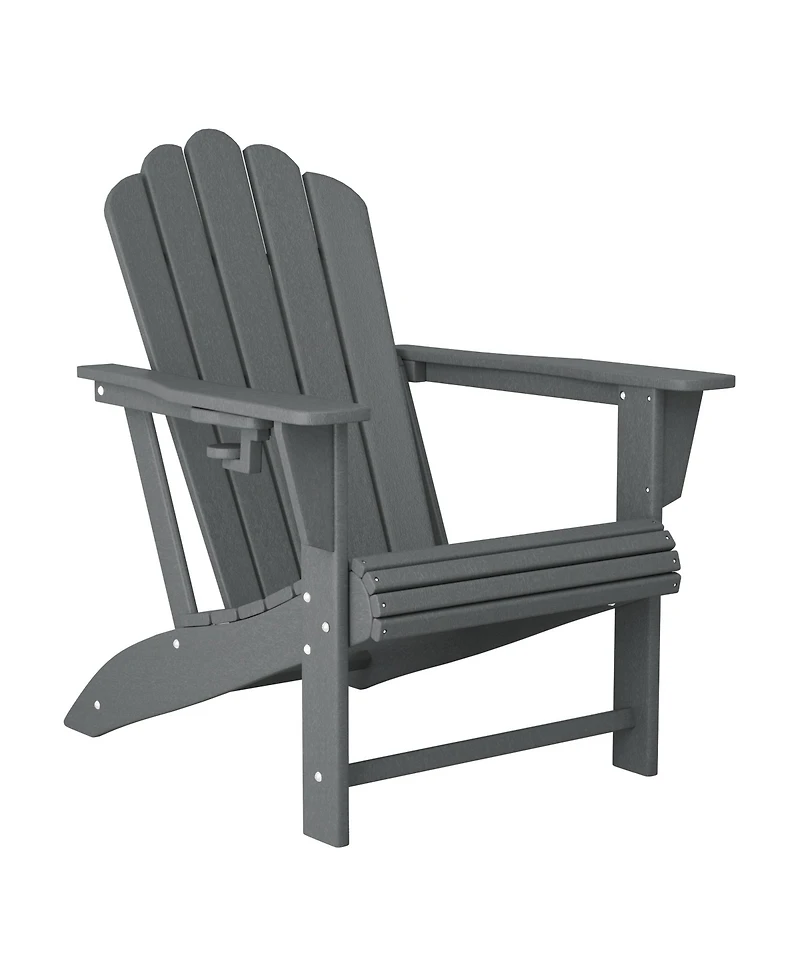 WestinTrends 7-Piece Hdpe Outdoor Patio Furniture Adirondack Conversation Set