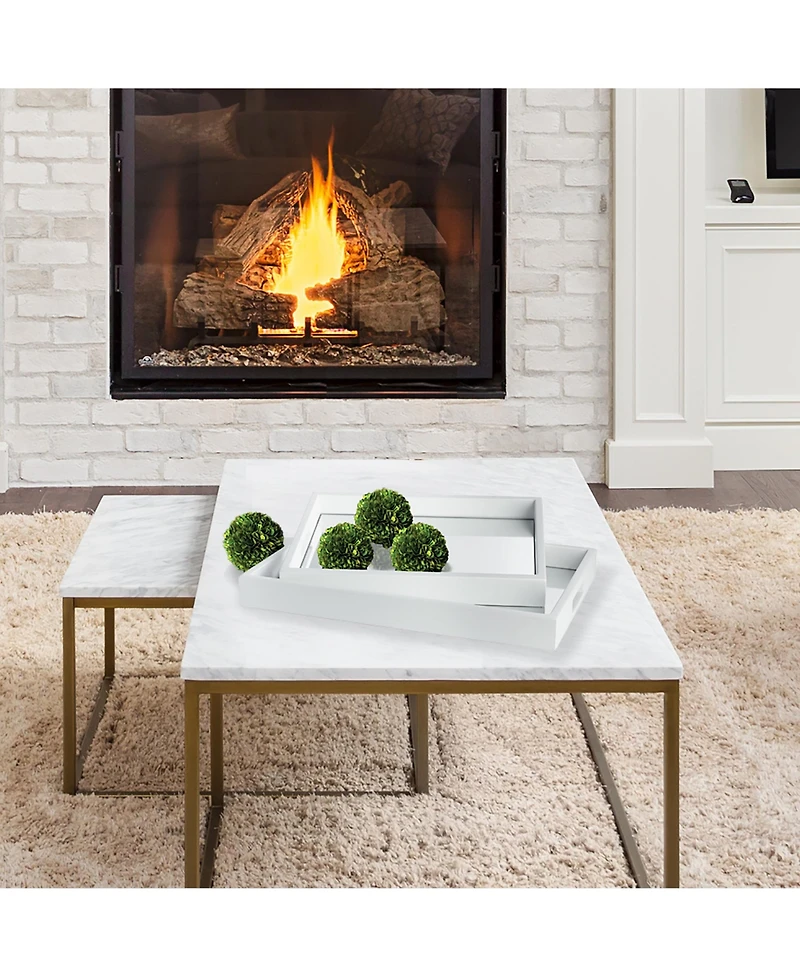 Malibu Mirrored Trays Set of 2