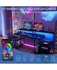 gaomon Computer Gaming Desk with File Drawers