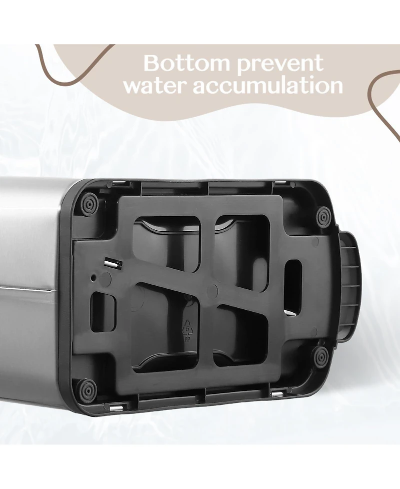 gaomon 6L Pedal Slim Trash Bin, Stainless Steel Waste Bin with Lid and Inner Bin