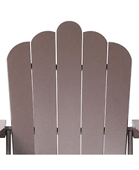 WestinTrends Outdoor Patio Hdpe Adirondack Chairs With Cup Holders (Set of