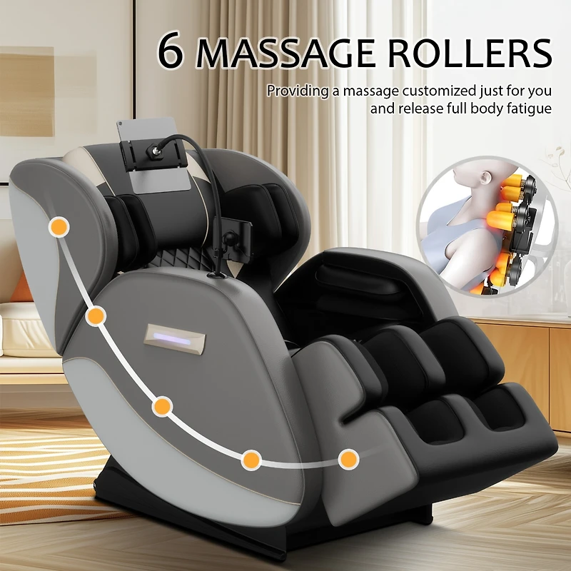 Massage Chair Full Body, Zero Gravity Massage Chairs Recliner with Rapid Heated,Touch Screen, Foot Roller Massage
