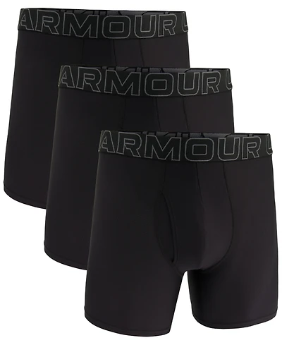 Under Armour Men's 3-Pack Performance Tech Mesh 6" Boxer Briefs