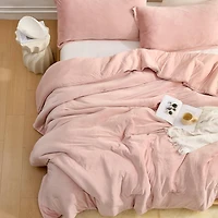 Better Than Anesthesia - Coma Inducer Oversized Comforter Set - Rose Smoke , Pink