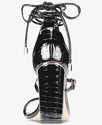 Things Ii Come Women's Kaysee Luxurious Block-Heel Strappy Dress Sandals