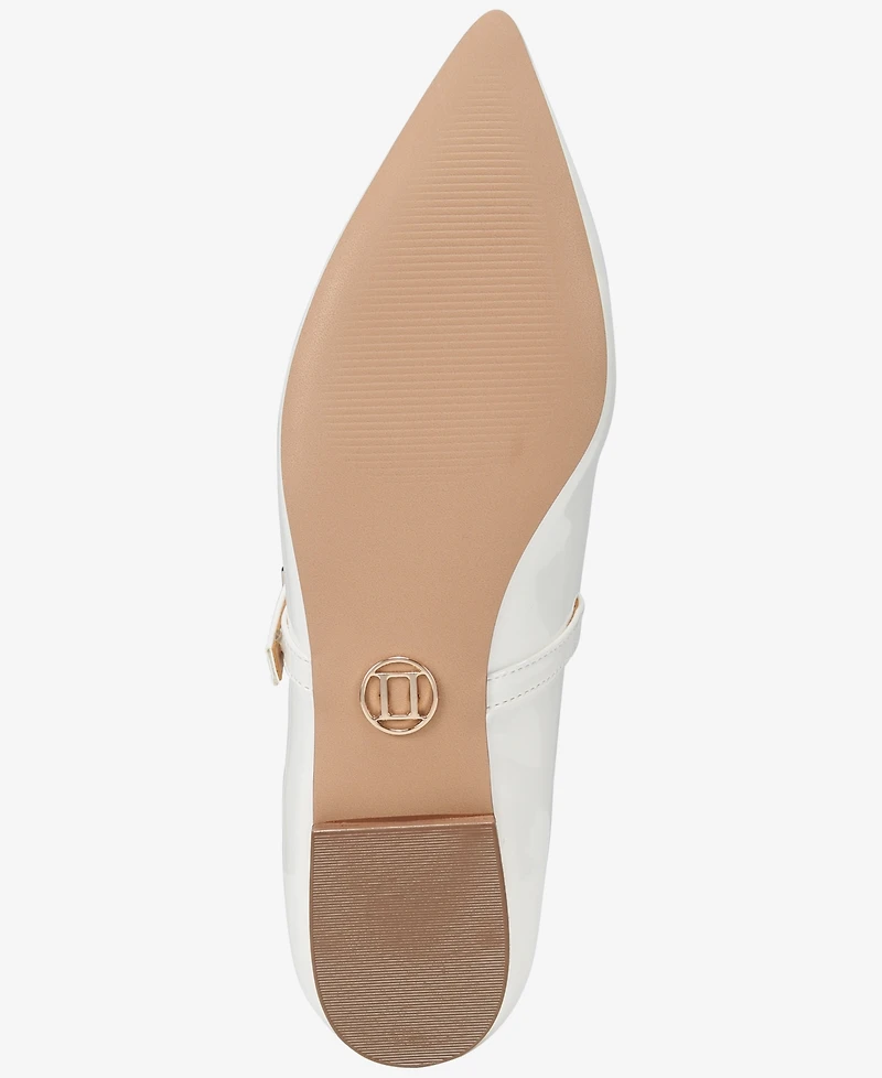 Things Ii Come Women's Kyra Luxurious Slip-on Mary Jane Pointed Toe Flats