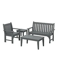 WestinTrends 4-Piece Hdpe Outdoor Patio Furniture Couch Set