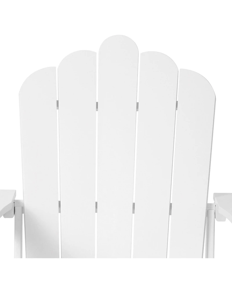 WestinTrends Outdoor Patio Hdpe Adirondack Chair With Cup Holder