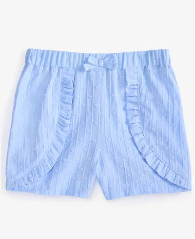 First Impressions Baby Girls Clip-Dot Cotton Shorts, Exclusively at Macy's