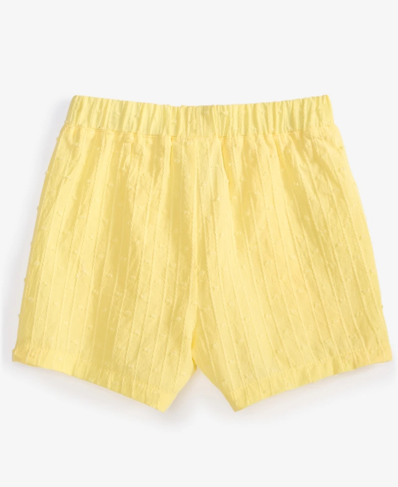 First Impressions Baby Girls Clip-Dot Cotton Shorts