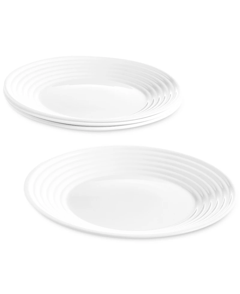 Arch Studio Opal Glass Spiral Salad Plates, Set of 4, Exclusively at Macy's