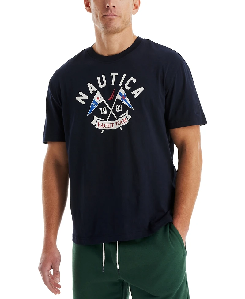 Nautica Men's Short Sleeve Sailing Graphic Sleep T-Shirt