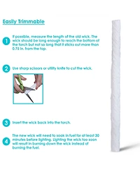 Outdoor Long-Lasting Replacement Fiberglass Tiki Torch Oil Lamp Lantern Wick Strings