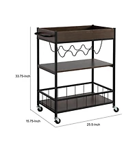 Slickblue Modern Kitchen Bar Cart for Stylish Home Storage and Entertaining