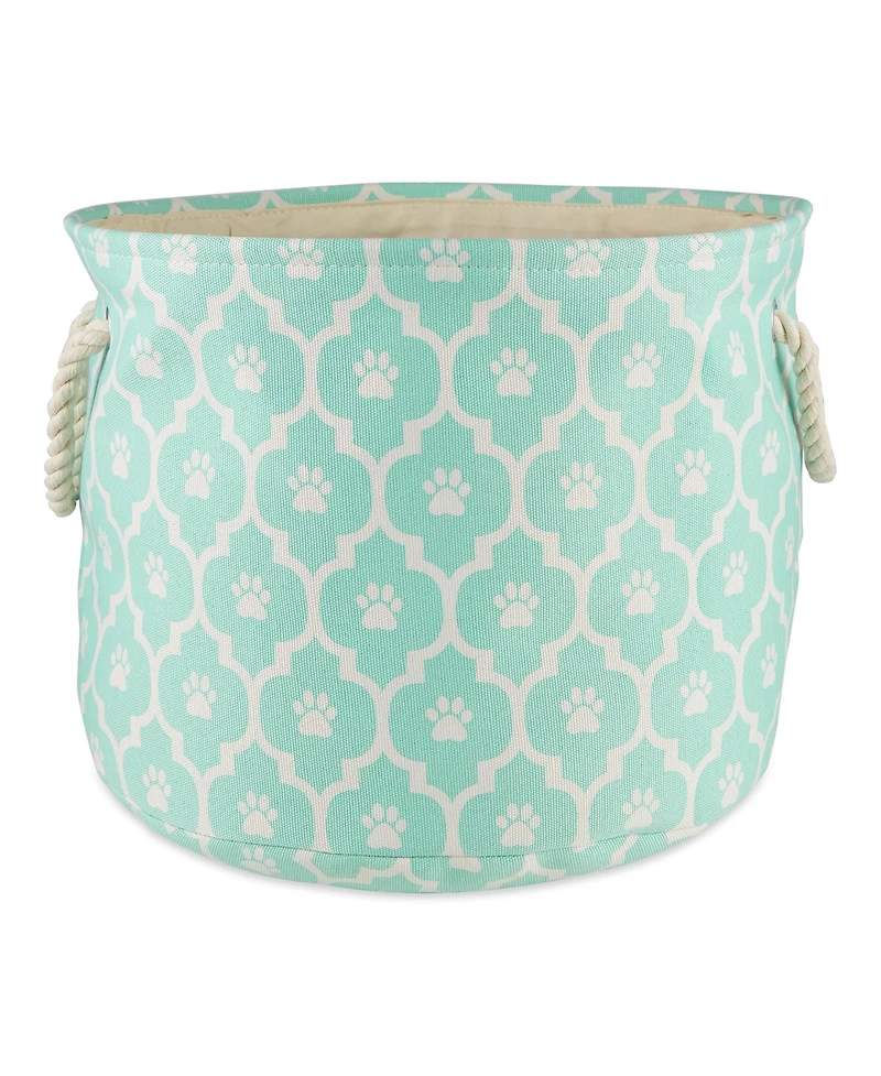 Bone Dry Collapsible Pet Storage Bin Lattice Paw Print
