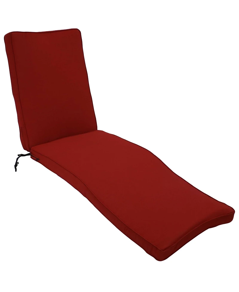 Indoor/Outdoor Olefin Replacement Patio Chaise Lounge Chair Seat Cushion - 72" x 21"