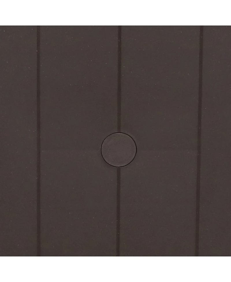 31" Square Polypropylene Indoor/Outdoor Patio Dining Table, Brown