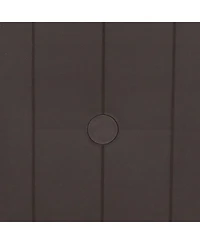 31" Square Polypropylene Indoor/Outdoor Patio Dining Table, Brown