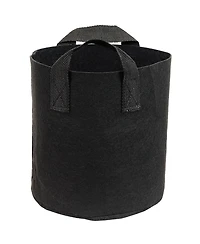 Garden Grow Bag with Handles Nonwoven Polypropylene Fabric, Black