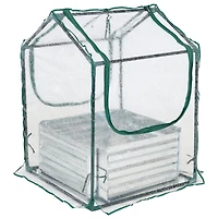 Steel Raised Garden Bed with Pvc Greenhouse Cover - Clear