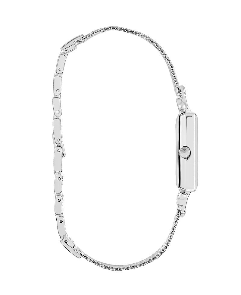 Jessica Carlyle Women's Silver Tone Metal Alloy Analog Watch, 23mm