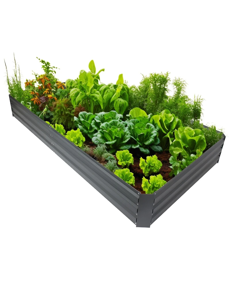 Galvanized Steel Rectangle Raised Garden Bed