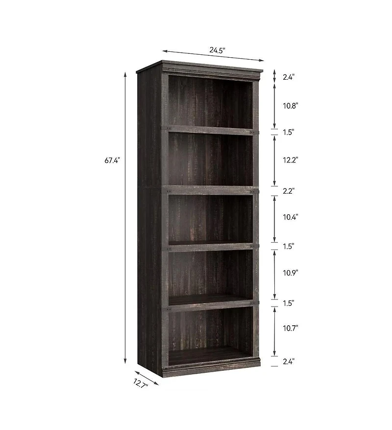 gaomon Farmhouse Book Shelf with Storage