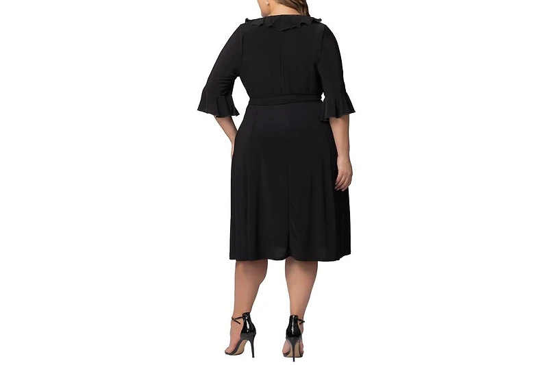 Kiyonna Plus Barcelona Midi Wrap Dress