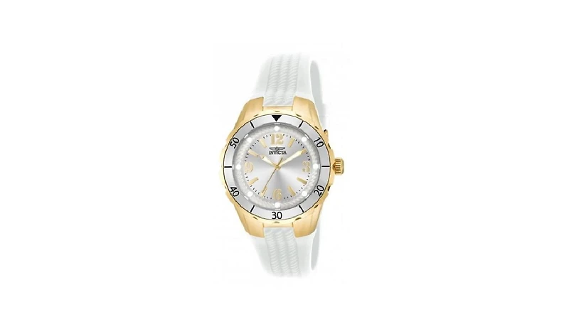Invicta Women's 17484 Angel Quartz 3 Hand Silver Dial Watch