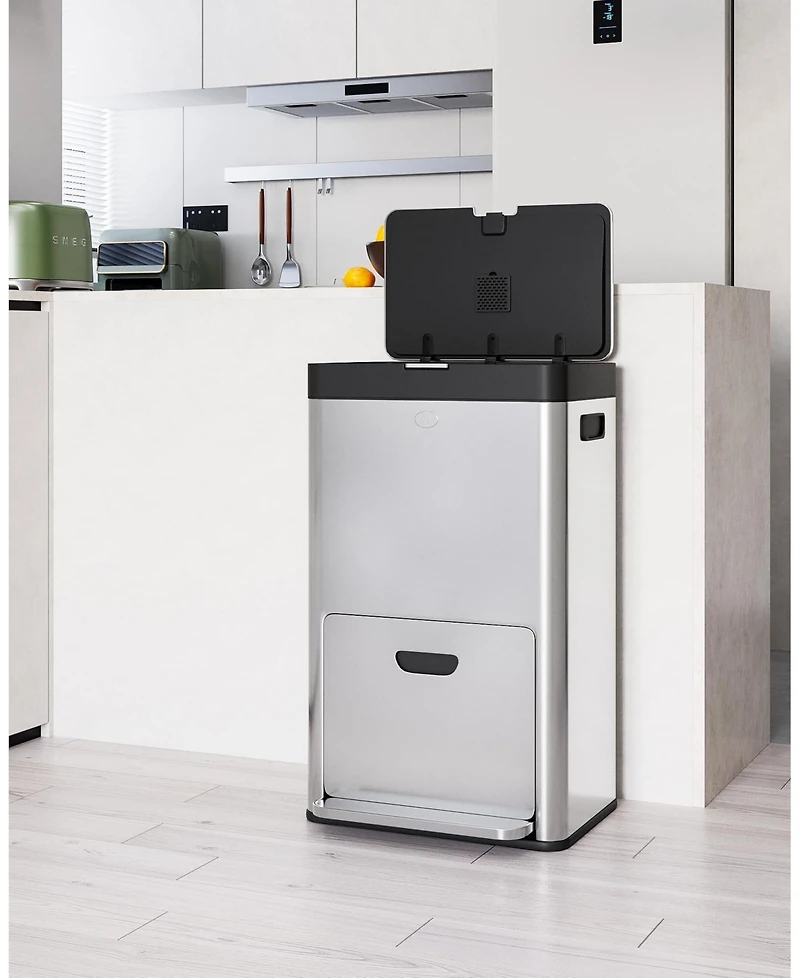 gaomon 56L / 14.8 Gal Stainless Steel Kitchen Trash Can