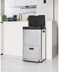 gaomon 56L / 14.8 Gal Stainless Steel Kitchen Trash Can