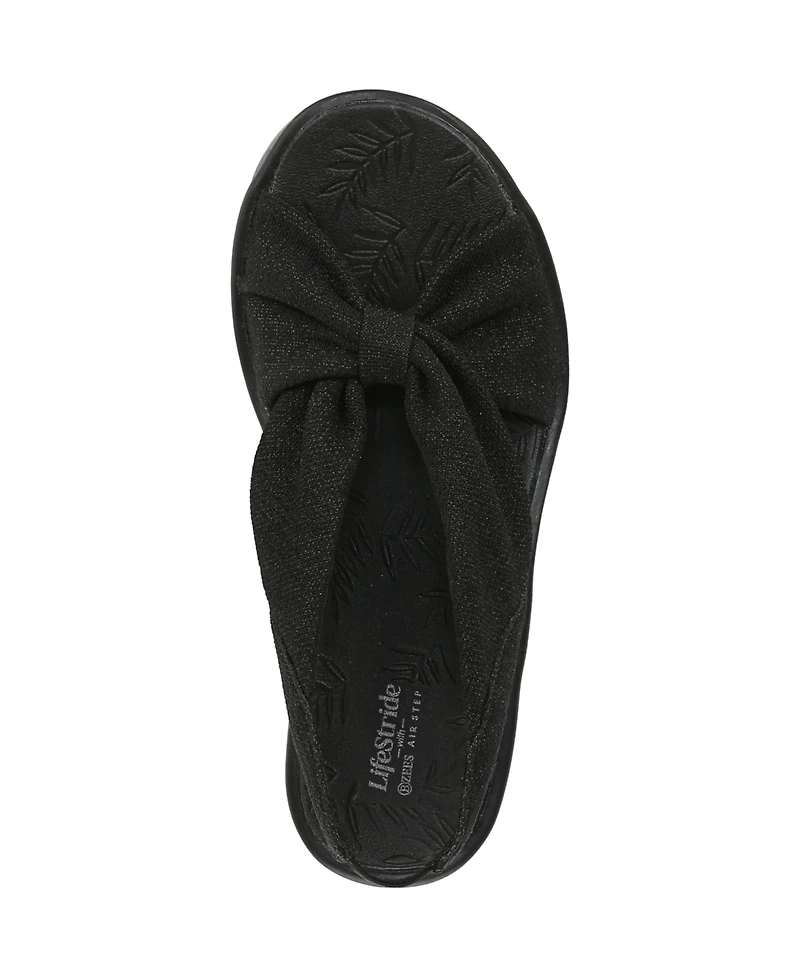LifeStride Women's Serenade Washable Slingback Wedge Sandals