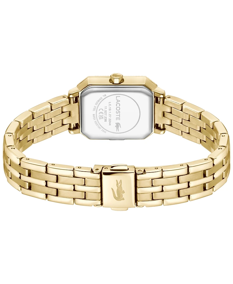 Lacoste Women's Parisienne Gold Tone Stainless Steel Bracelet Watch, 28.3 x 20.7mm