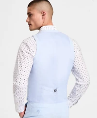 Bar Iii Men's Slim-Fit Linen Suit Vest, Exclusively at Macy's