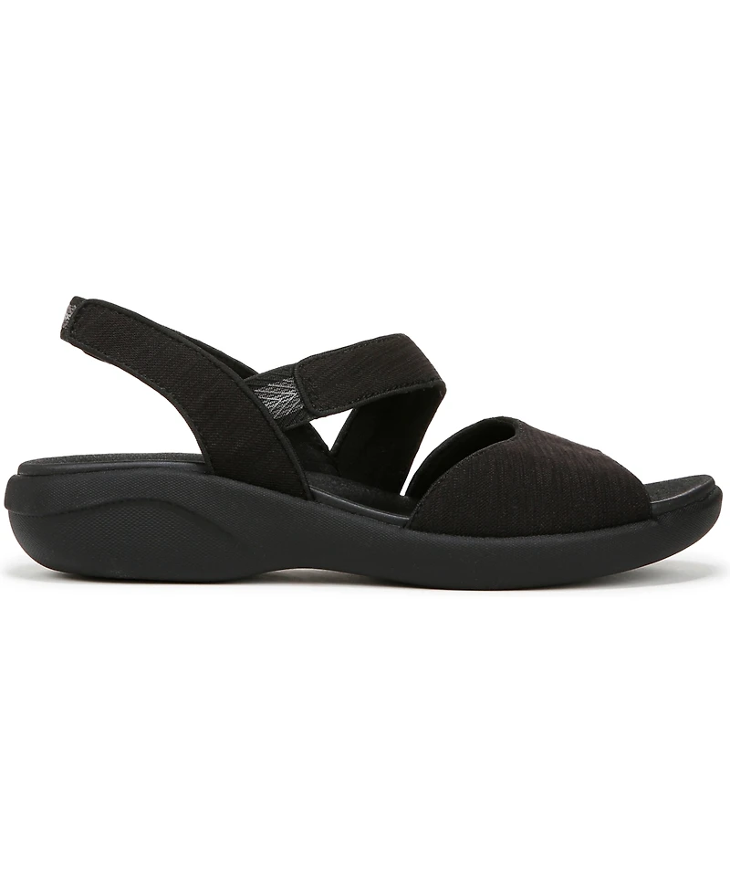 LifeStride Women's Cheerful Washable Peep Toe Slingback Sandals