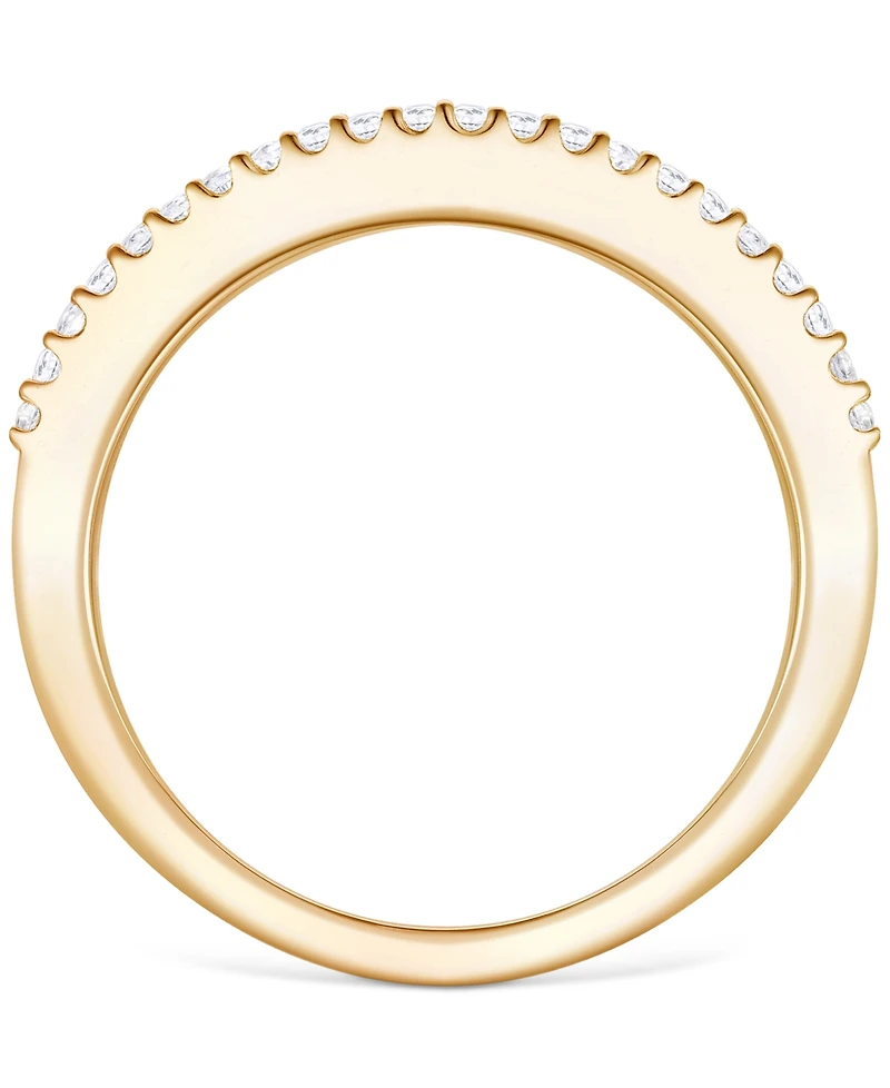 Emerald (1 ct. t.w.) & Diamond (1/3 Channel Set Band 14k Gold (Also available Ruby Sapphire)