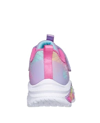 Skechers Little Girls' S-Lights: Rainbow Cruisers - Rainbow Reflecting Light-Up Casual Sneakers from Finish Line