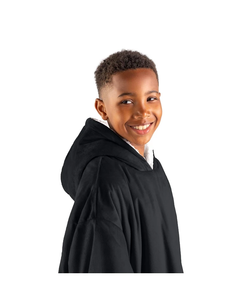 The Bare Homey - Youth Wearable Blanket Sherpa Side Pockets