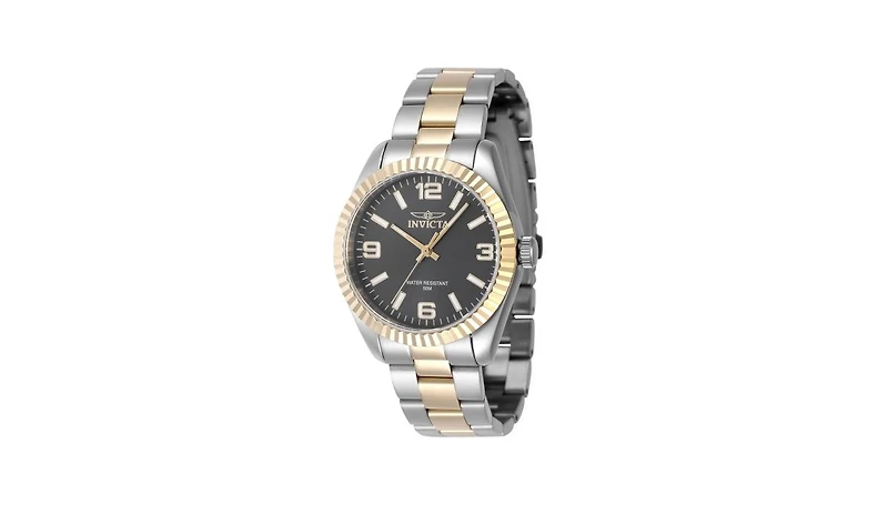 Invicta Women's Specialty Quartz 3 Hand Black Dial Watch