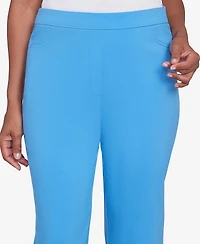 Alfred Dunner Women's Classic Flat Front Allure Clamdigger Pant