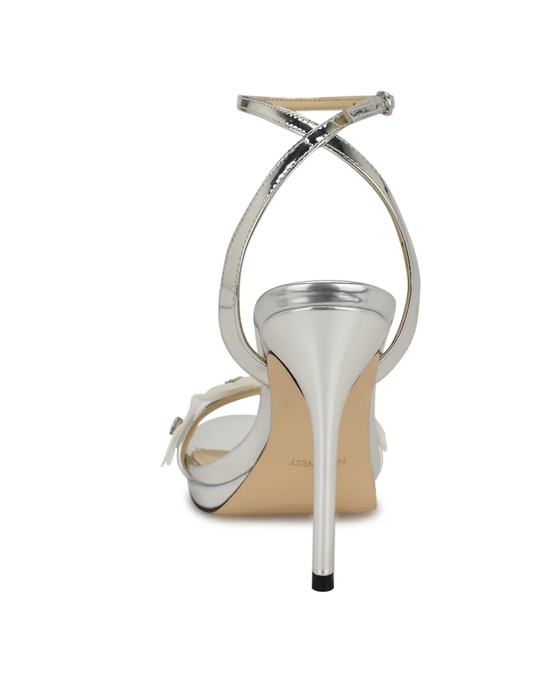 Nine West Women's Lovely Flowers Stiletto Sandals