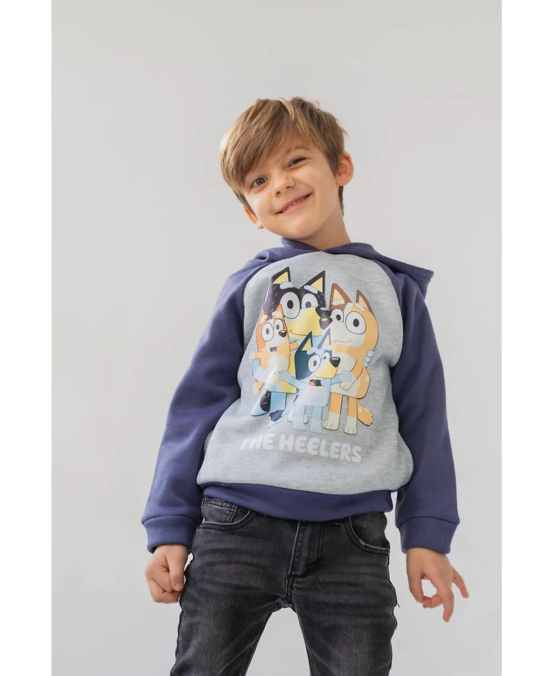 Bluey Toddler Boys Mom Dad Bingo Fleece Hoodie to