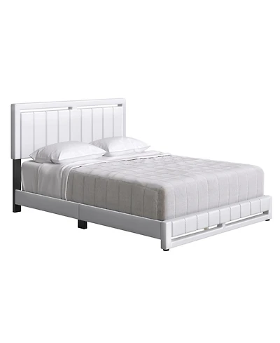 Boyd Sleep Belle Upholstered Platform Bed with Headboard, Mattress Foundation Strong 14 Wood Slat Supports, No Box Spring Required