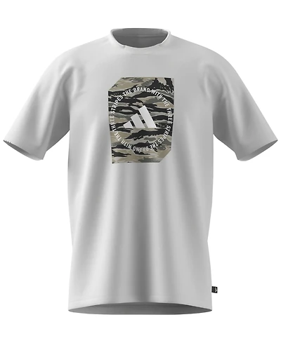 adidas Men's Regular-Fit Camo Logo Graphic T-Shirt