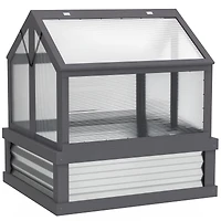 Outsunny Raised Garden Bed with Wooden Cold Frame