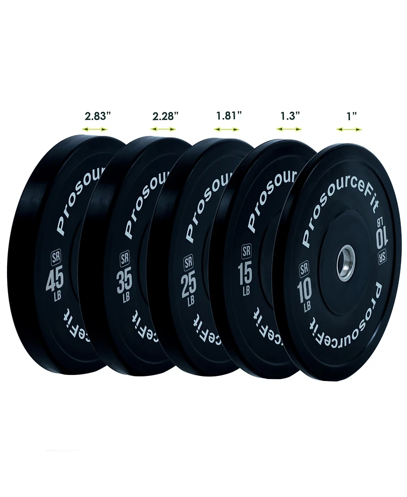 ProsourceFit Solid Rubber Bumper Plate