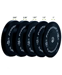 ProsourceFit Solid Rubber Bumper Plate