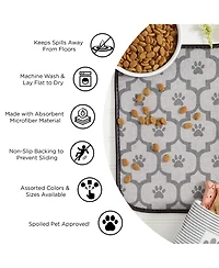 Bone Dry Pet Mat Lattice Paw Print