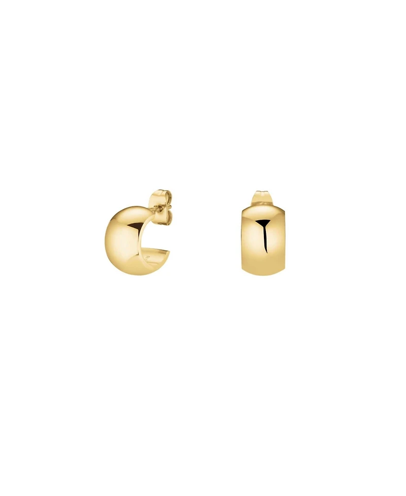Rosefield Wide Hoops In 14K Yellow Gold Plated Stainless Steel